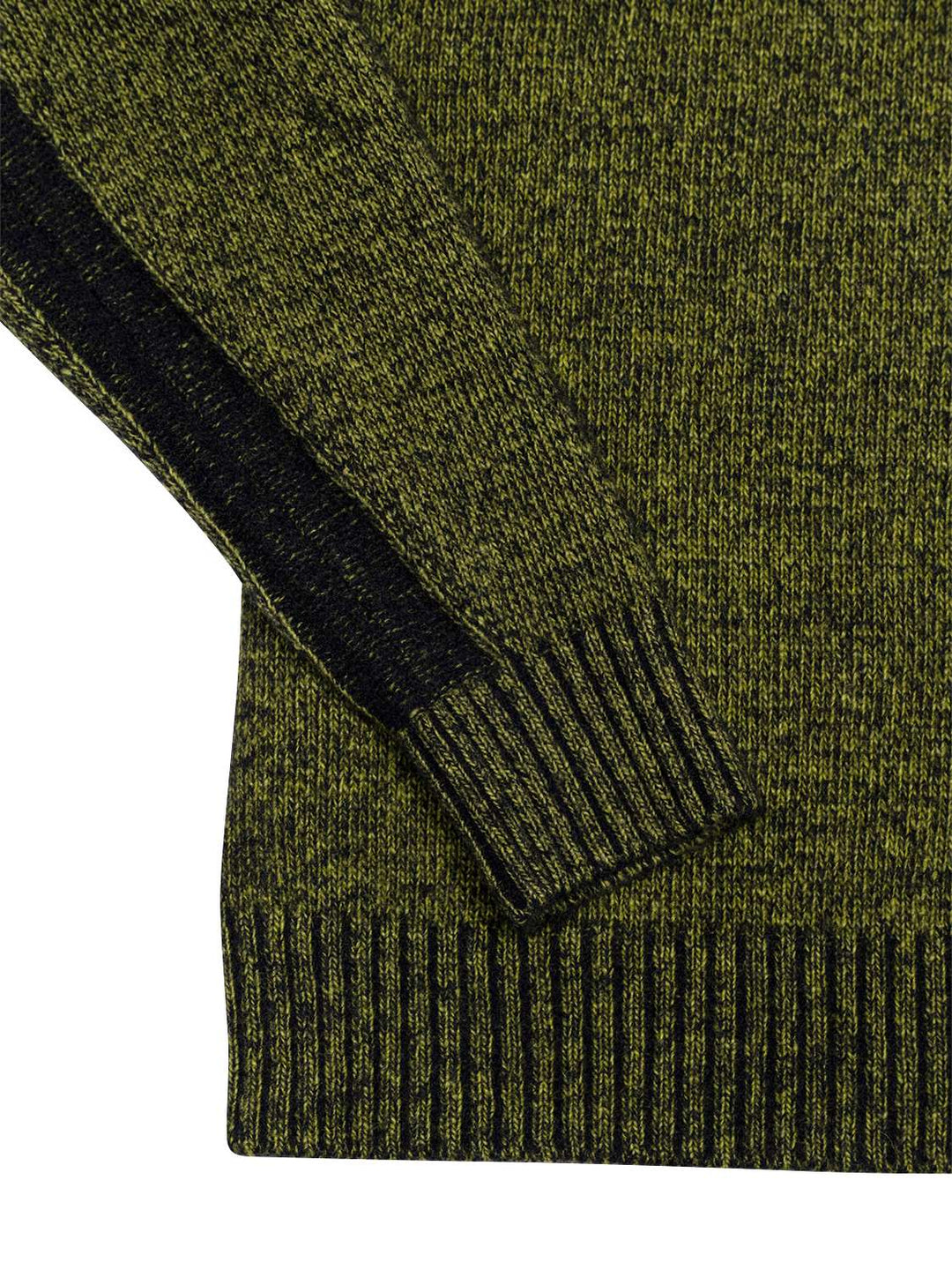 Strickpullover mit Linsen-Detail - Grün