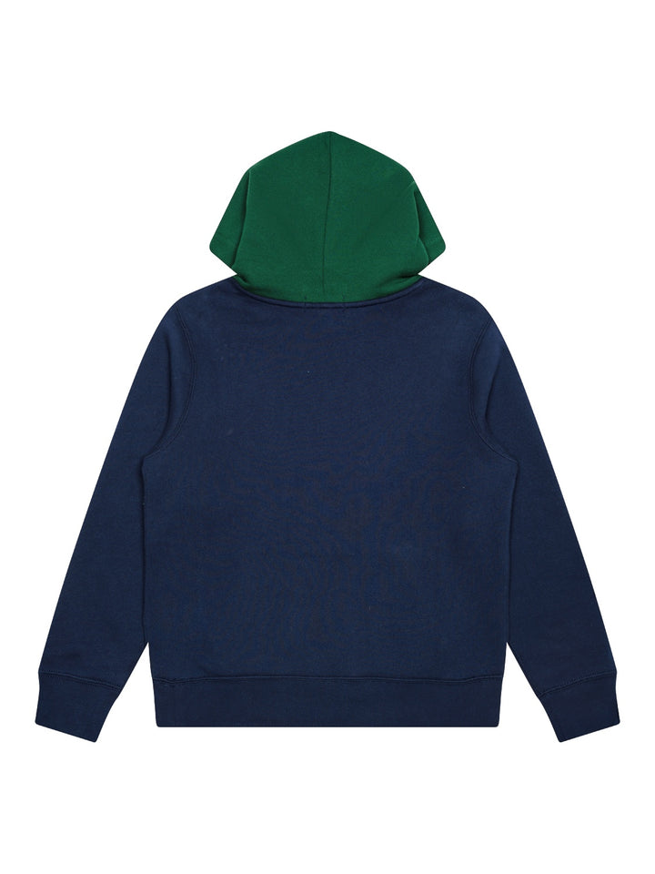 Kapuzen-Sweatshirt mit Logo - Navy