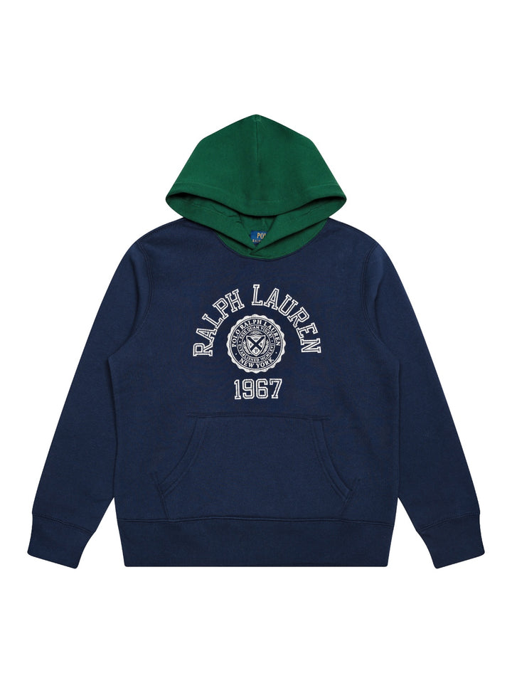 Kapuzen-Sweatshirt mit Logo - Navy