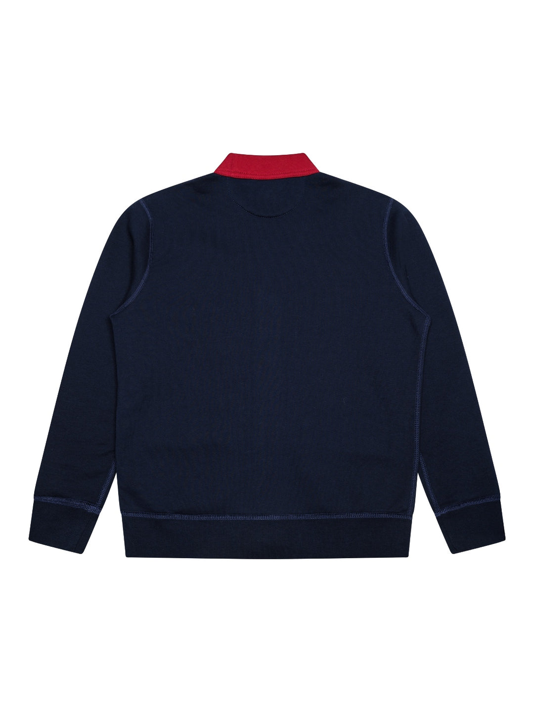 Polo-Sweatcardigan - Navy