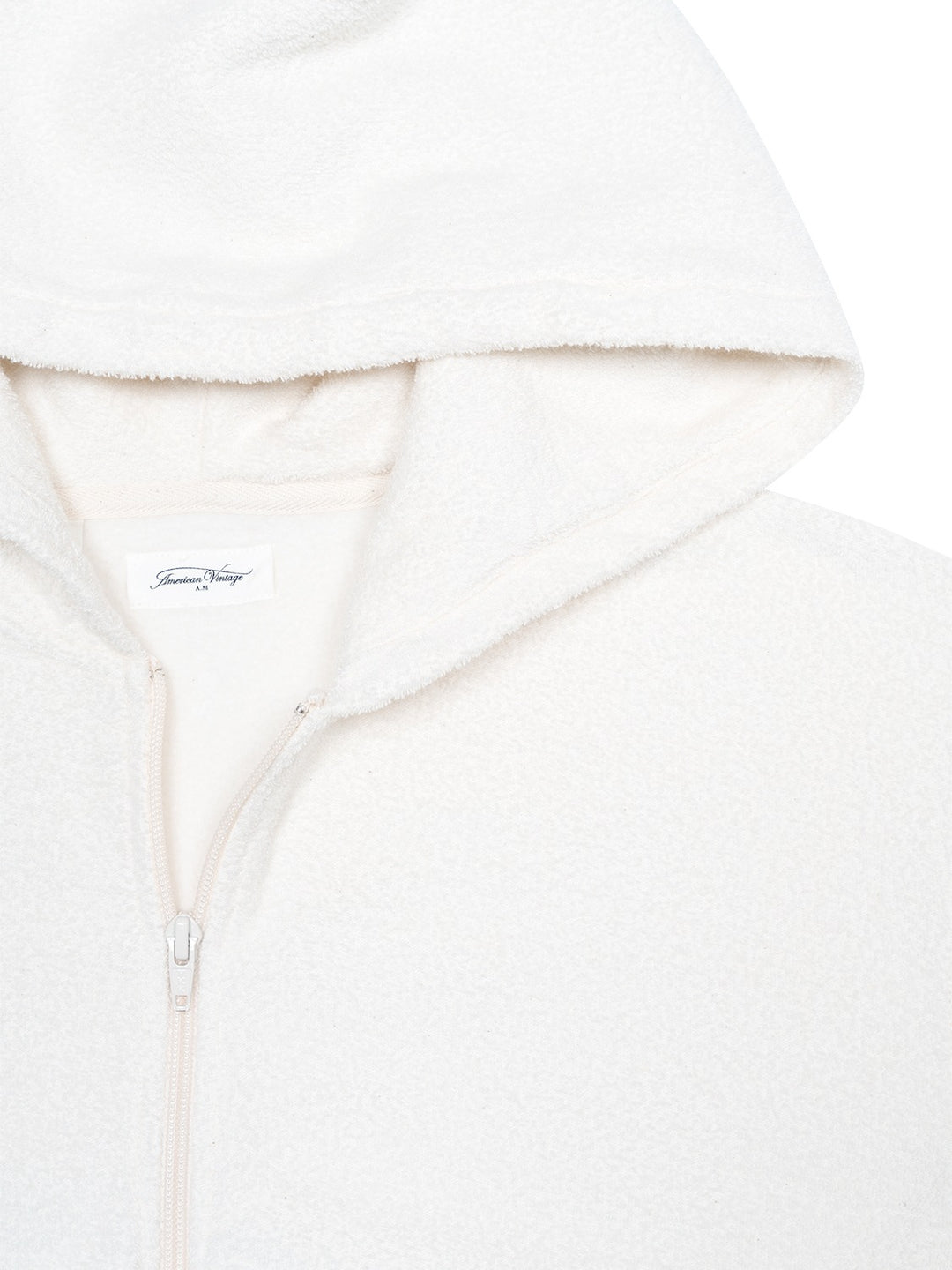 Bobypark Sweatjacke mit Bouclé-Effekt - Creme