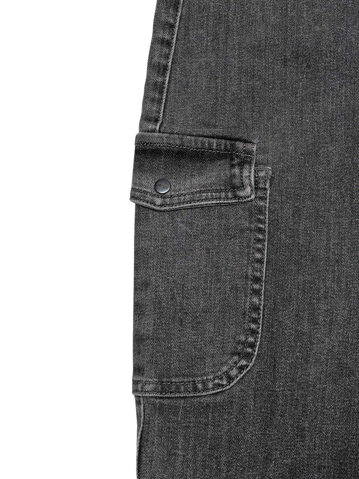 Jeans mit geradem Bein - Grau