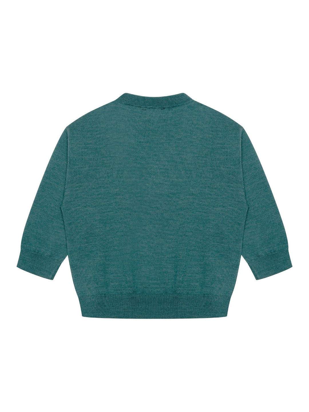 Feinstrickpullover mit Logo - Jade