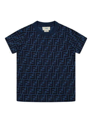 T-Shirt mit FF-Logo - Blau