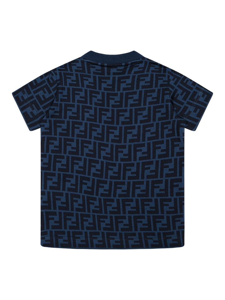 T-Shirt mit FF-Logo - Blau