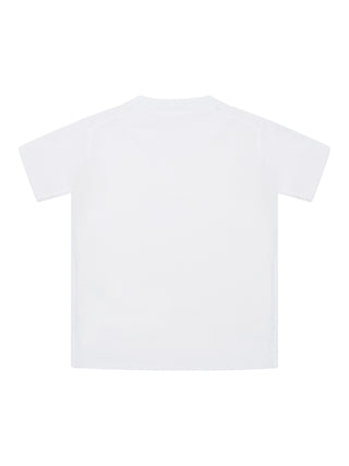 T-Shirt mit gesticktem Logo - Weiß