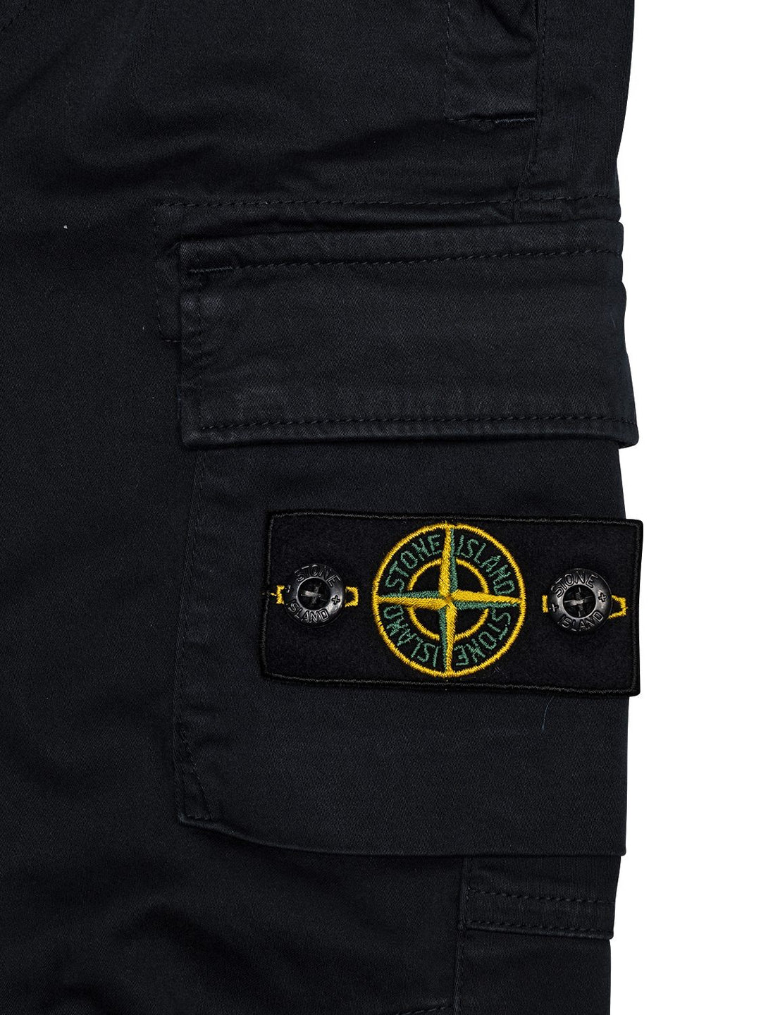 Cargohose mit Logo-Patch - Schwarz