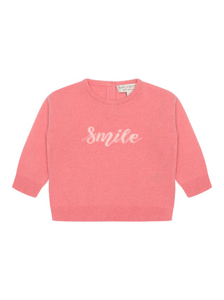 Kaschmirpullover Smile - Erdbeer/Rosé