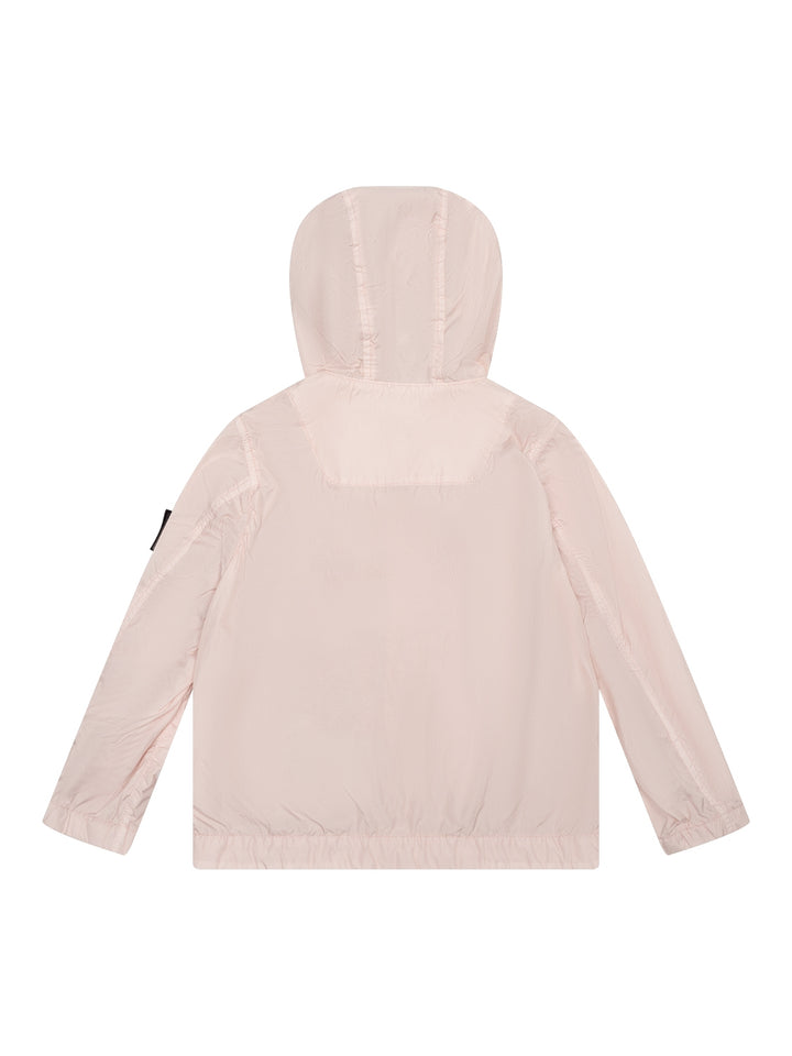 Jacke mit Kapuze und Logo - Rosé