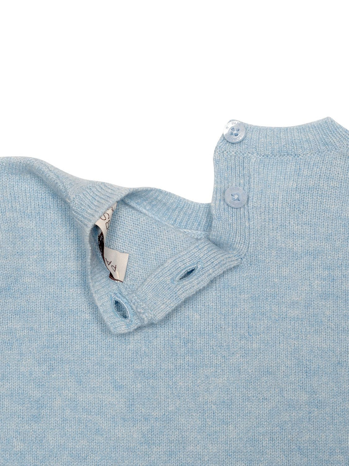 Kaschmirpullover Smiley - Hellblau