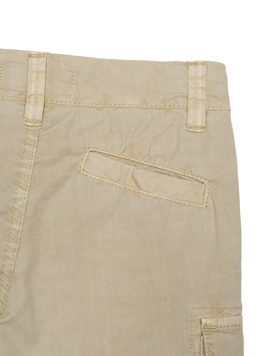 Cargohose mit Logo-Patch - Beige