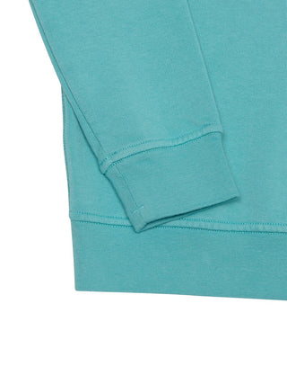 Sweatshirt mit Logo - Türkis