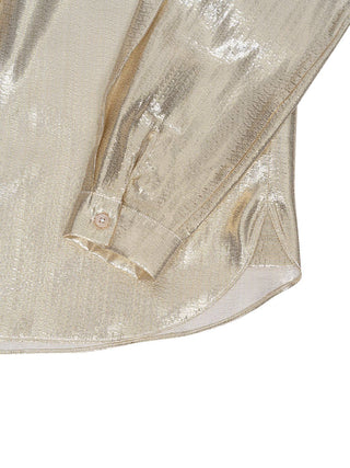 Metalic Pussy Bow Blouse - Schluppenbluse aus Lamé