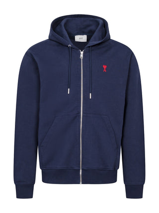 Hoodie mit Reißverschluss und de Coeur Stickerei