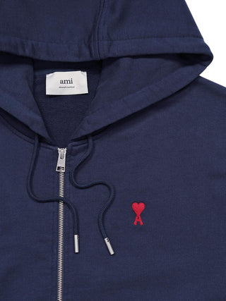 Hoodie mit Reißverschluss und de Coeur Stickerei