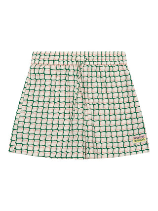 Bedruckte Viskose-Shorts - Beige