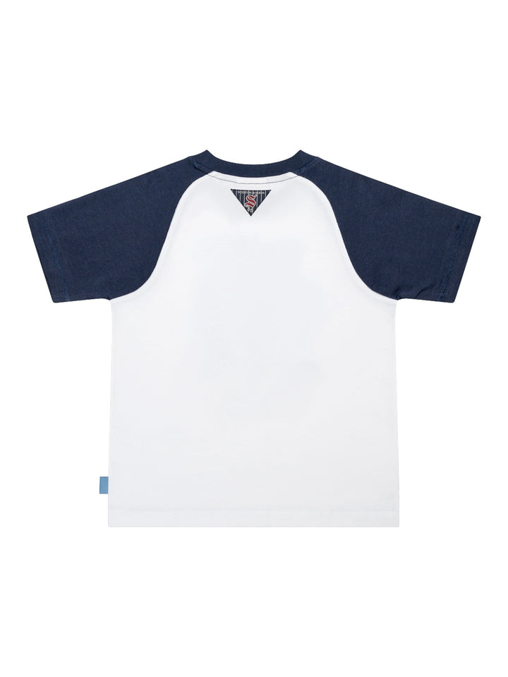 Raglan Ringer T-Shirt - Weiß