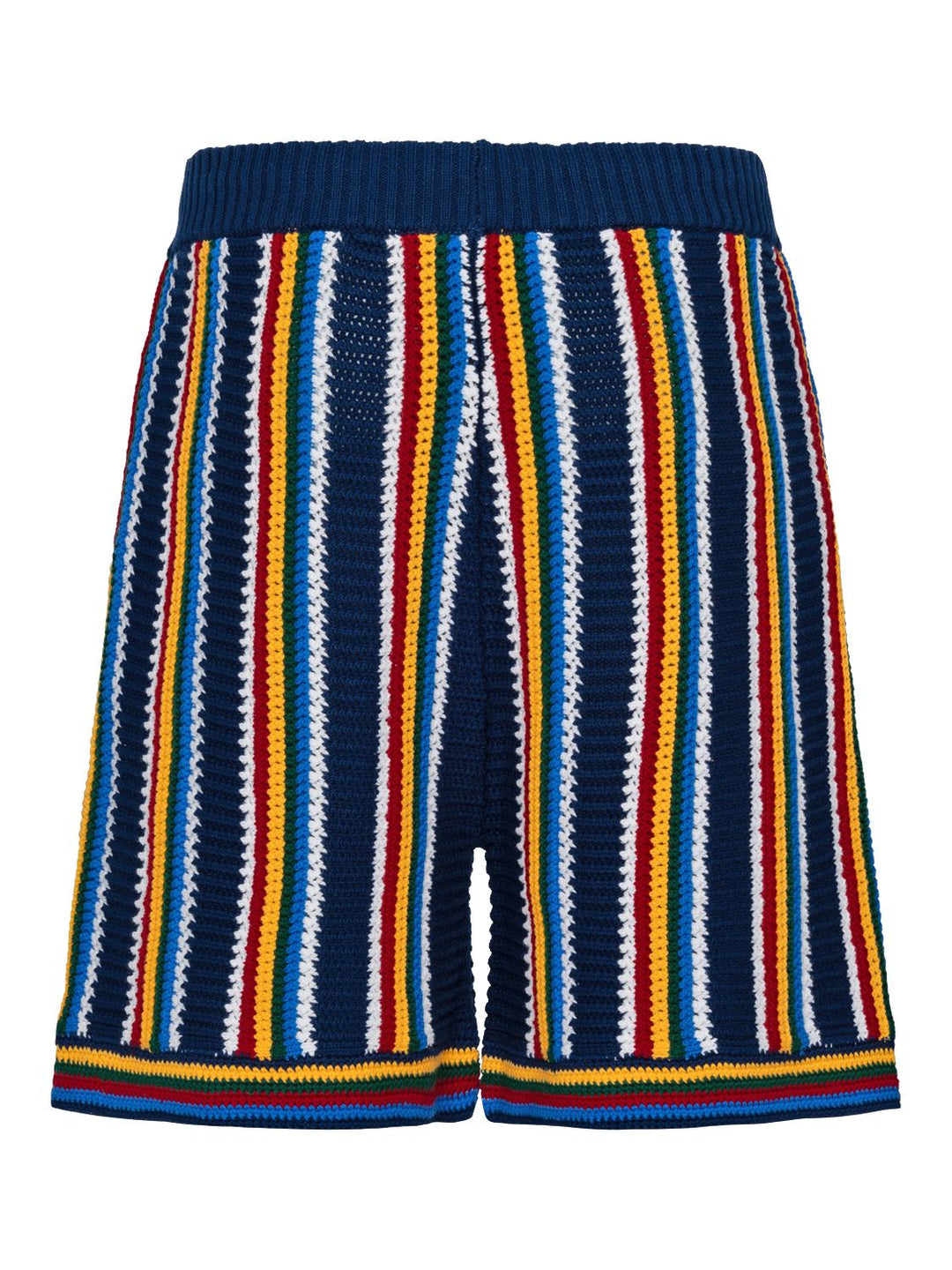 Getreifte Häkelshorts