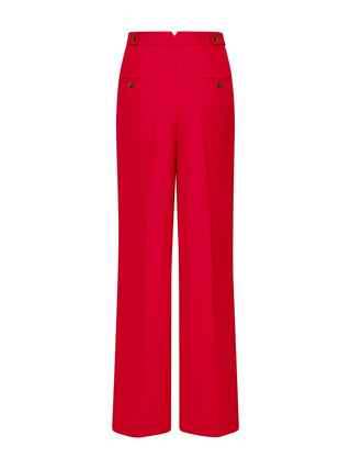 Weite Hose mit hoher Taille