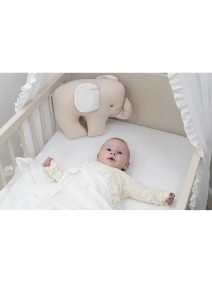 Calm Teddy Babydecke - White