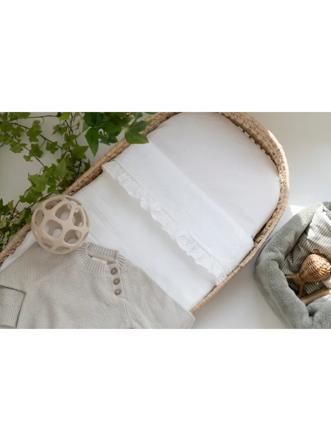 Babydecke Calm - Warm Linen