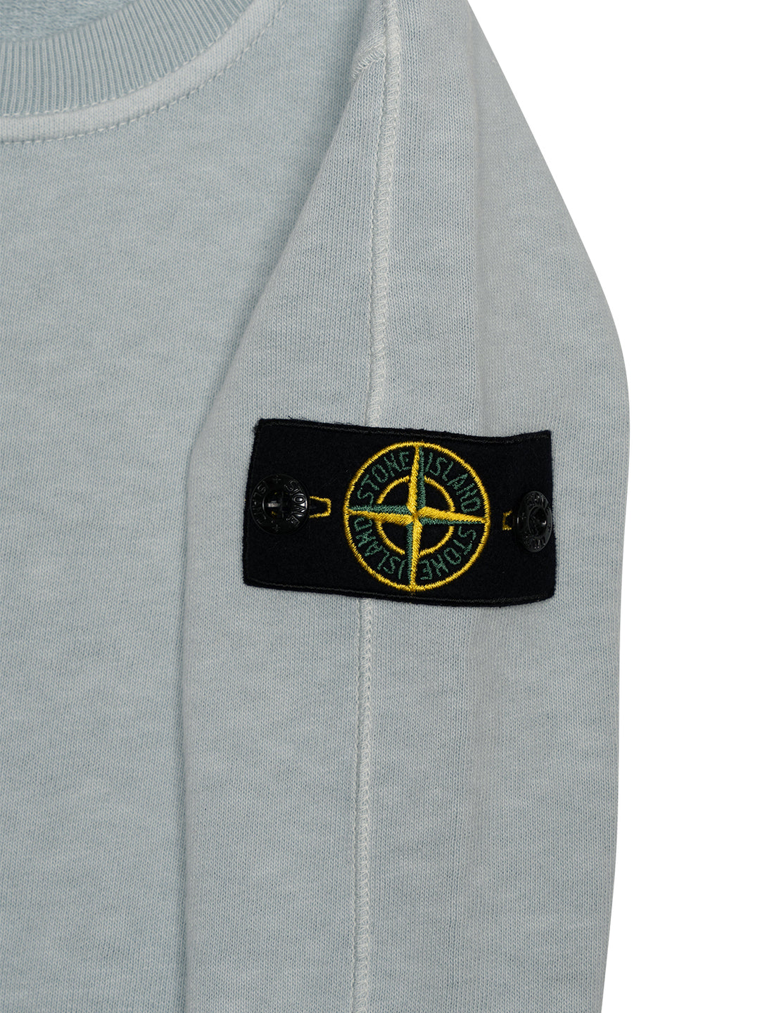 Sweatshirt mit Logo-Patch und Ziernähten - Grau