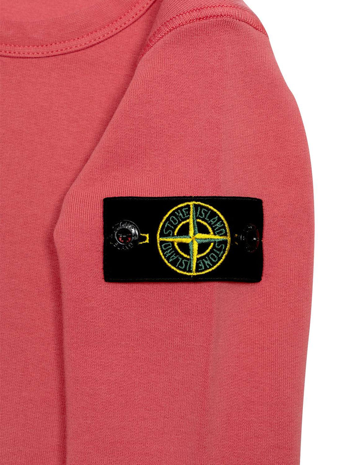 Sweatshirt mit Logo-Patch - Rot