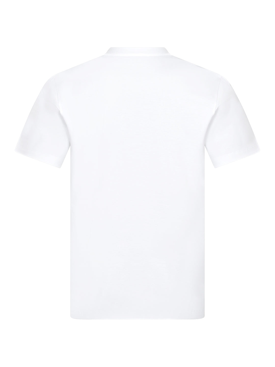 T-Shirt mit Leder-Schriftzug