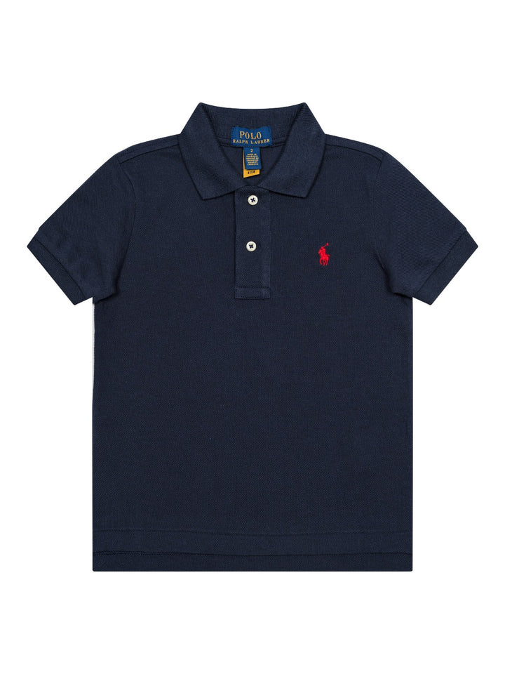 Poloshirt mit Logo-Stickerei - Navy