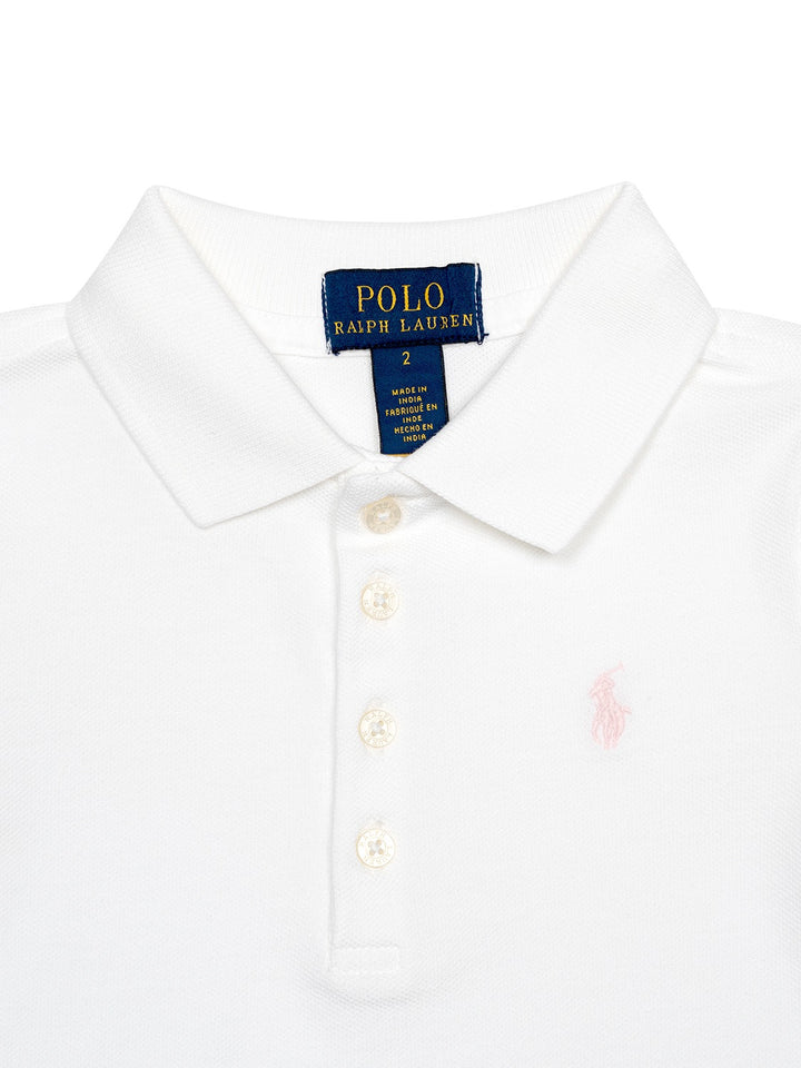 Poloshirt mit Logo-Stickerei - Weiß