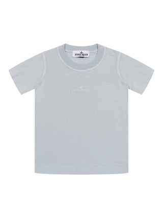 T-Shirt mit gesticktem Logo - Grau
