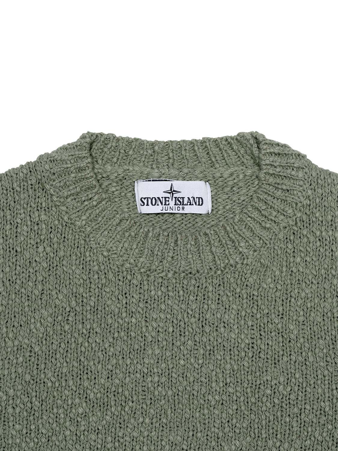 Strickpullover aus strukturierter Baumwolle - Khaki