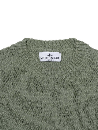 Strickpullover aus strukturierter Baumwolle - Khaki