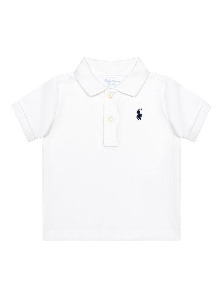 Poloshirt mit Polo Pony - Weiß