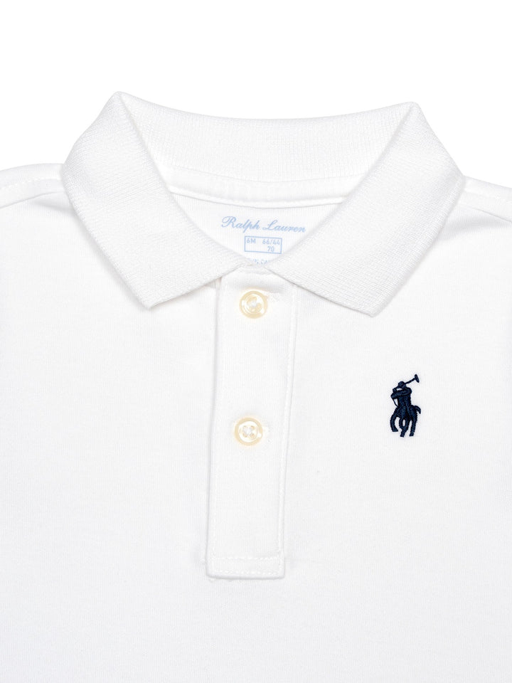 Poloshirt mit Polo Pony - Weiß