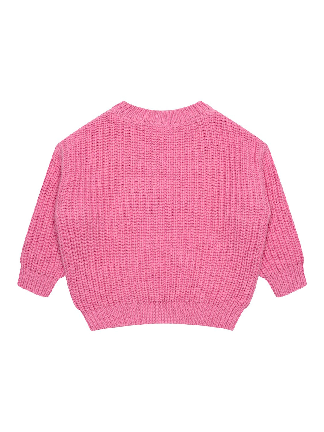 Chunky Grob gestrickter Pullover - Rosa