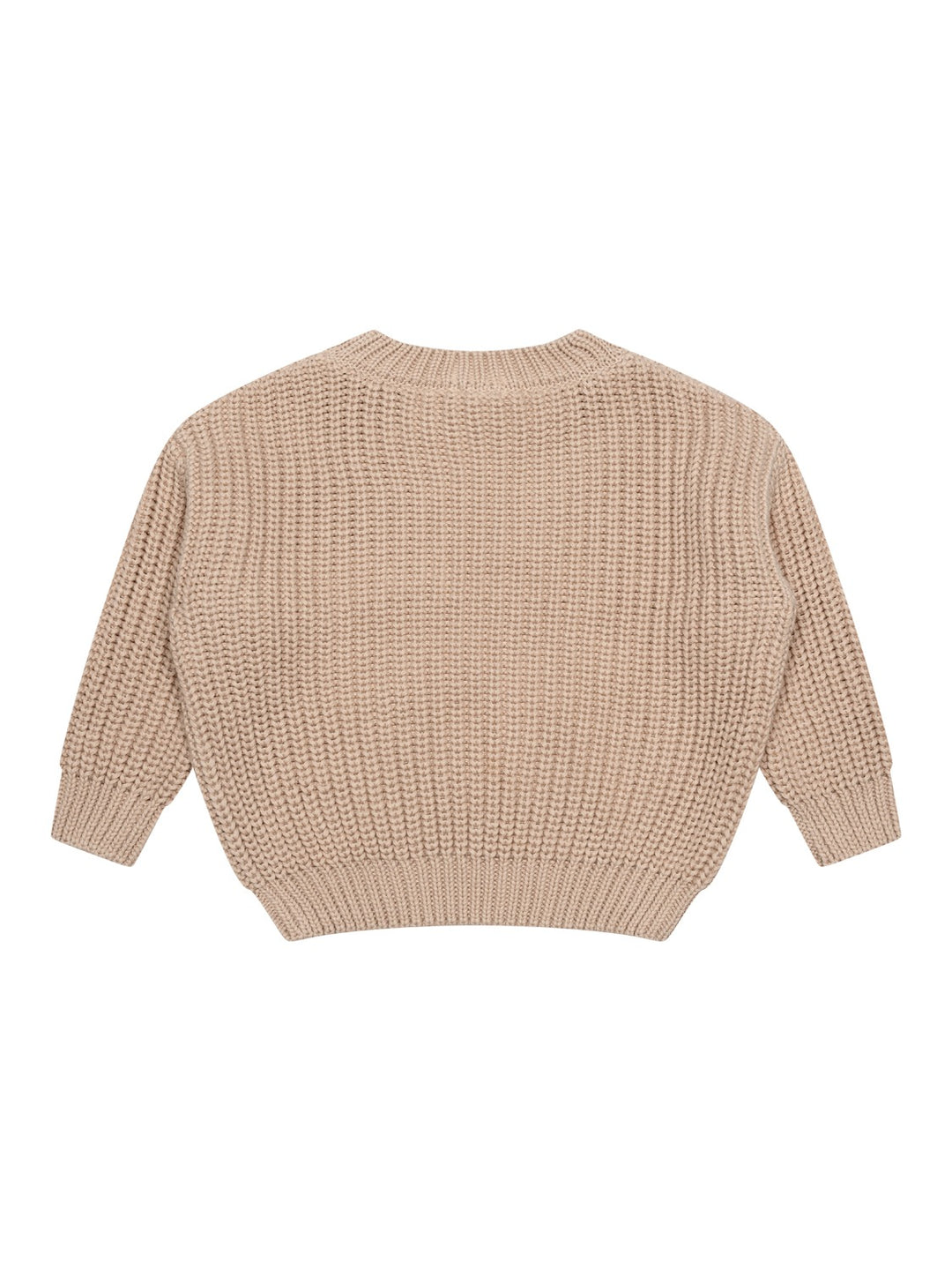 Chunky Grob gestrickter Pullover - Beige