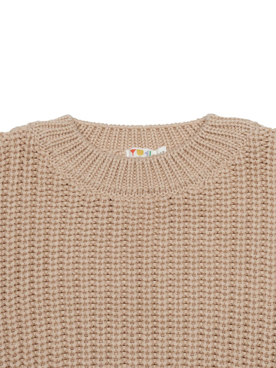 Chunky Grob gestrickter Pullover - Beige