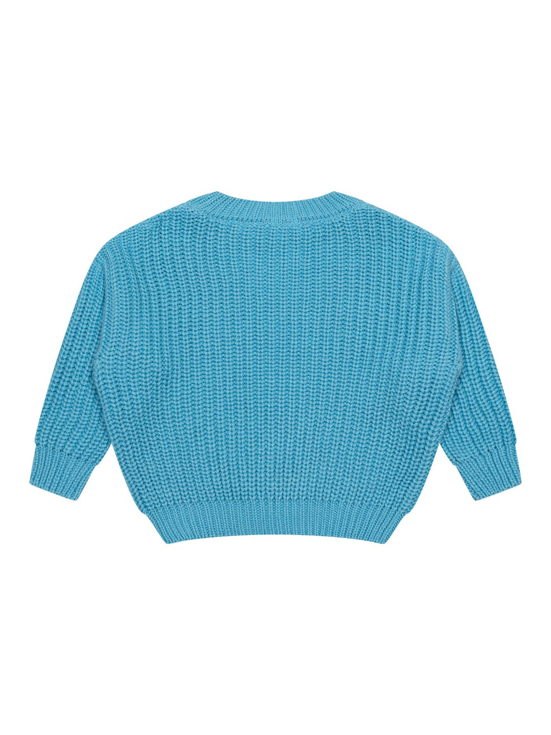 Chunky Grob gestrickter Pullover - Hellblau