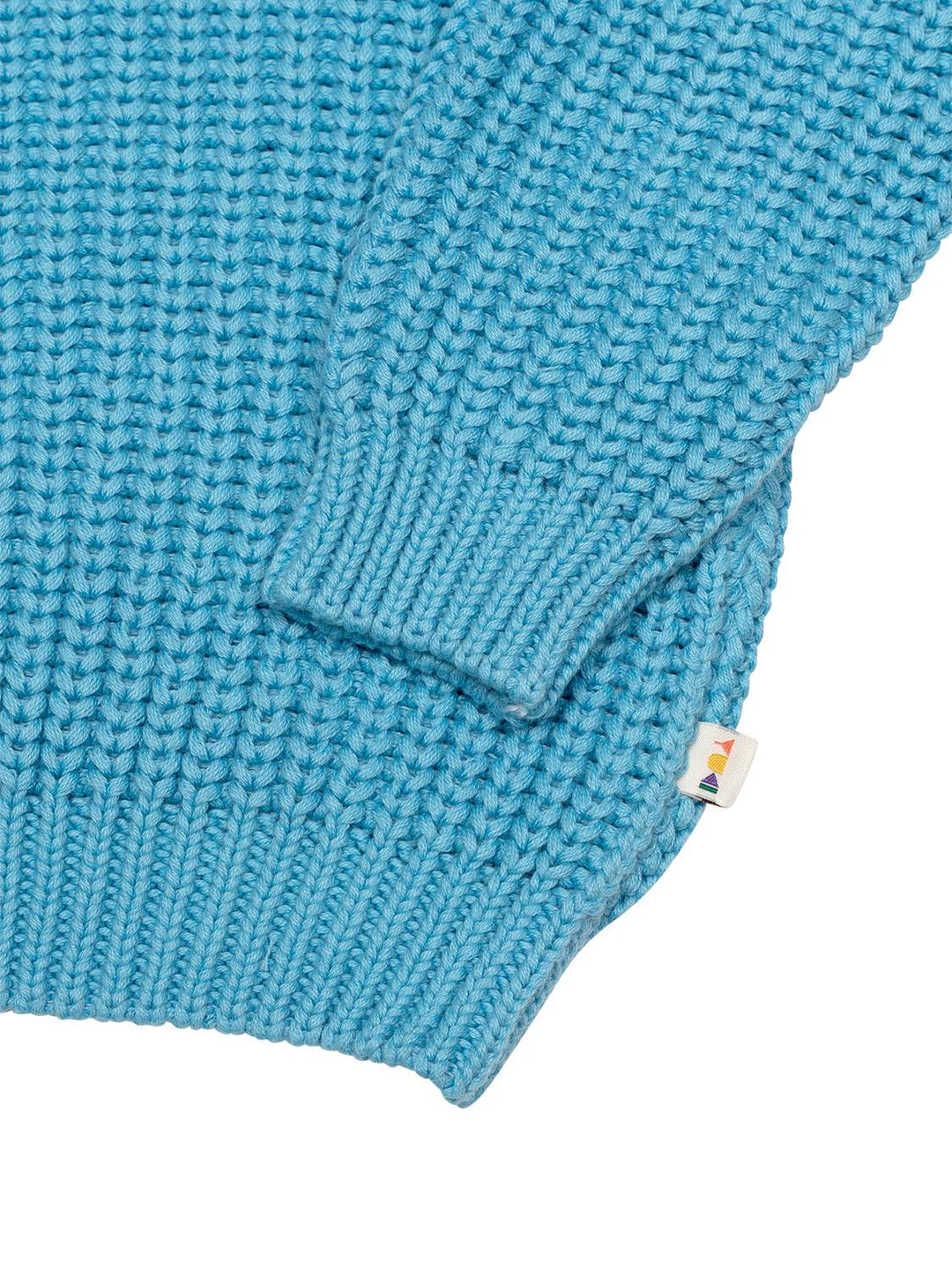 Chunky Grob gestrickter Pullover - Hellblau