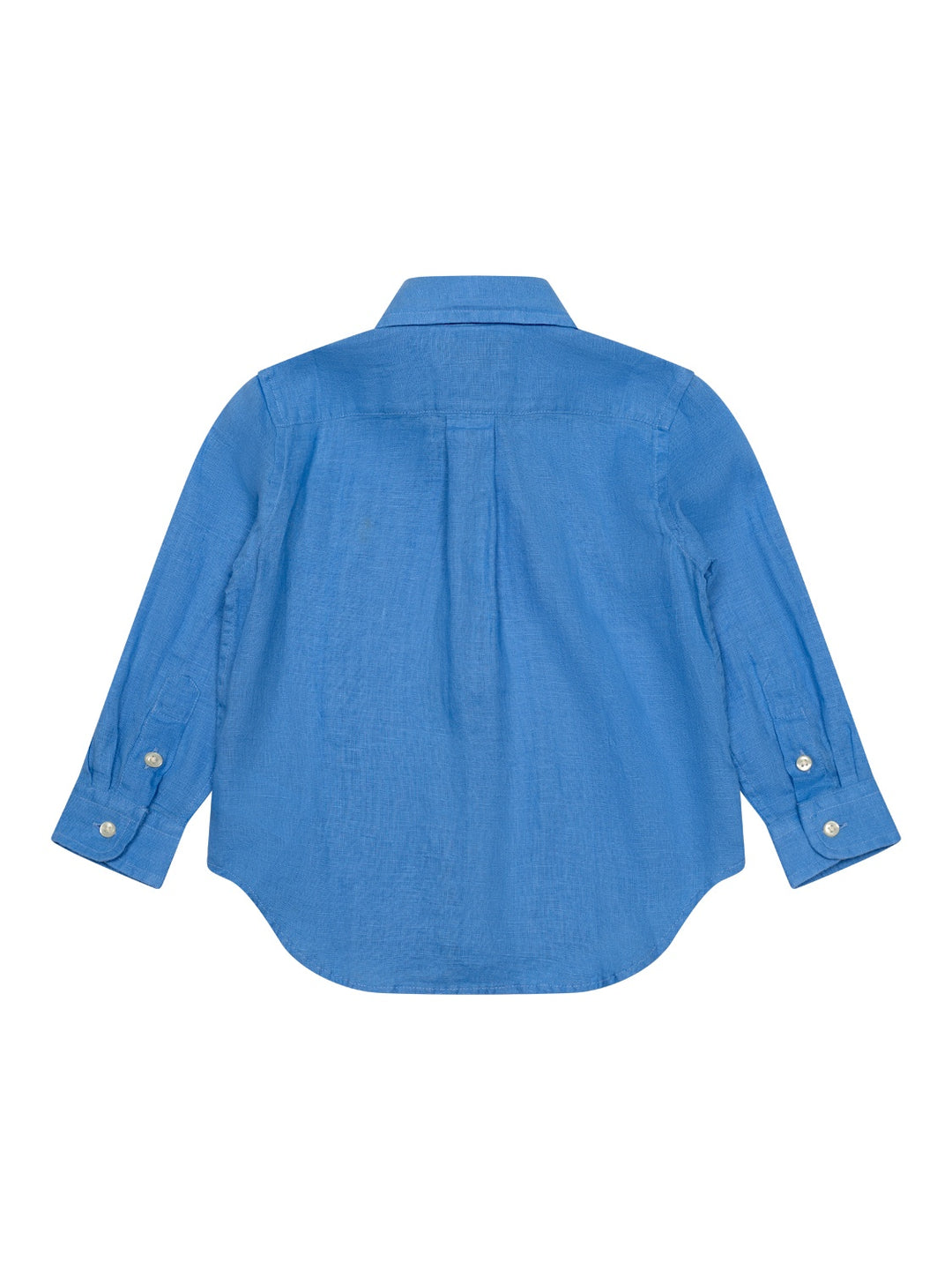 Button-Down Hemd aus Leinen - Blau