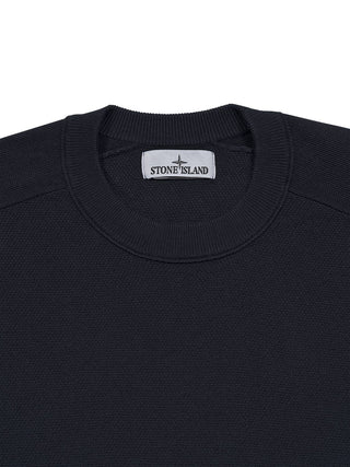 Rundhalspullover aus Strick mit Logo-Applikation