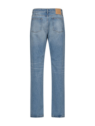 Klassische Jeans in verwaschenem Blau