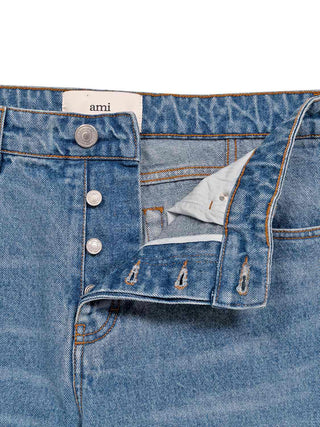 Klassische Jeans in verwaschenem Blau