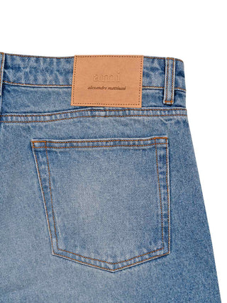 Klassische Jeans in verwaschenem Blau