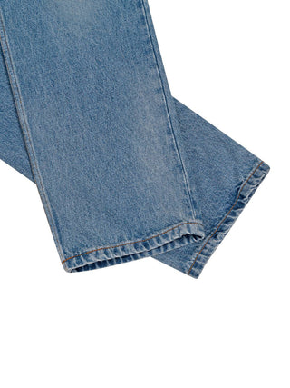 Klassische Jeans in verwaschenem Blau