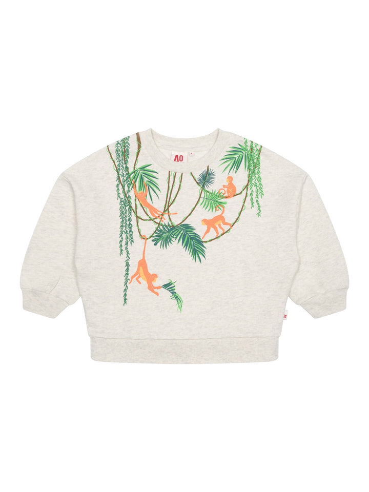 Violeta Sweater Jungle - Hellgrau meliert