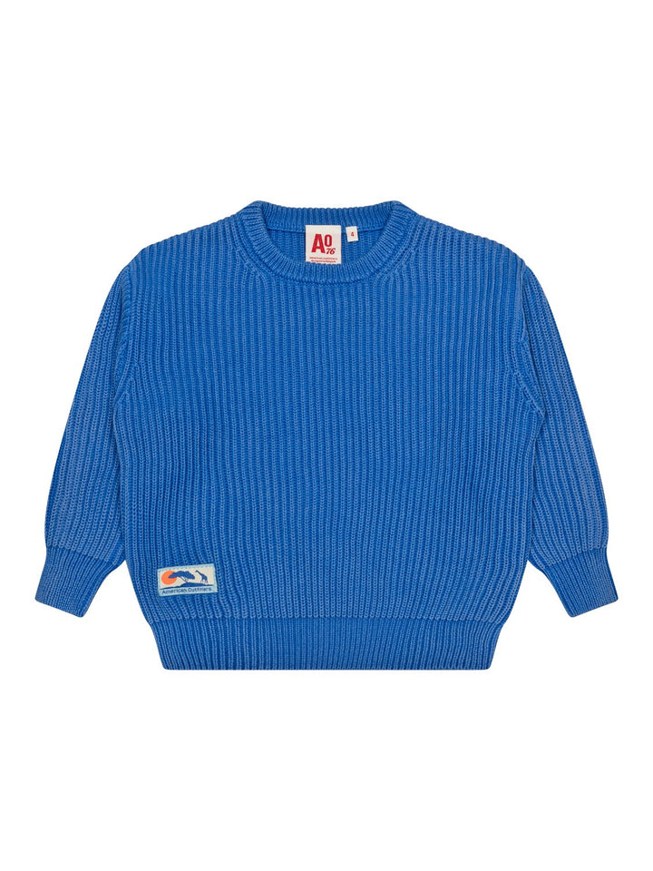 Yaro Grobstrick-Pullover - Blau