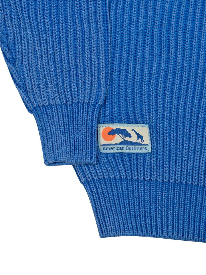 Yaro Grobstrick-Pullover - Blau