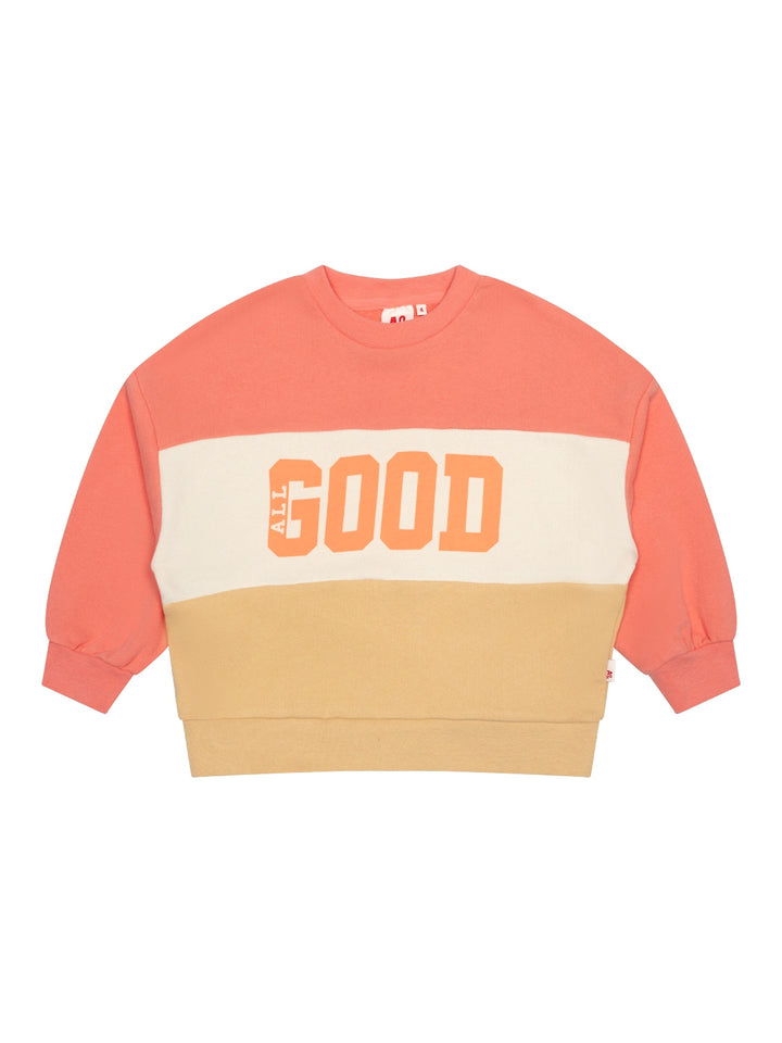 Letta Sweater Block - Orange/Rosa